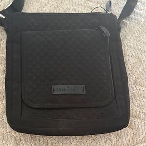 Vera Bradley Black Quilted mini hipster cross body